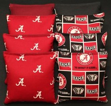 University of ALABAMA CRIMSON TIDE 8 CORNHOLE BEAN BAGS ACA Regulation Tailgate