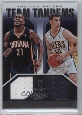 2012-13 Absolute Team Tandems Jerseys 24/25 Tyler Hansbrough David West #20 2d0