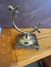 Vintage Brass Pocket Watch Holder/Stand -  AIC    EB  - Timeless Display Piece