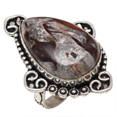 Rock Calsi Agate Gemstone Handmade Silver Jewelry "8A" - image 1 of 4