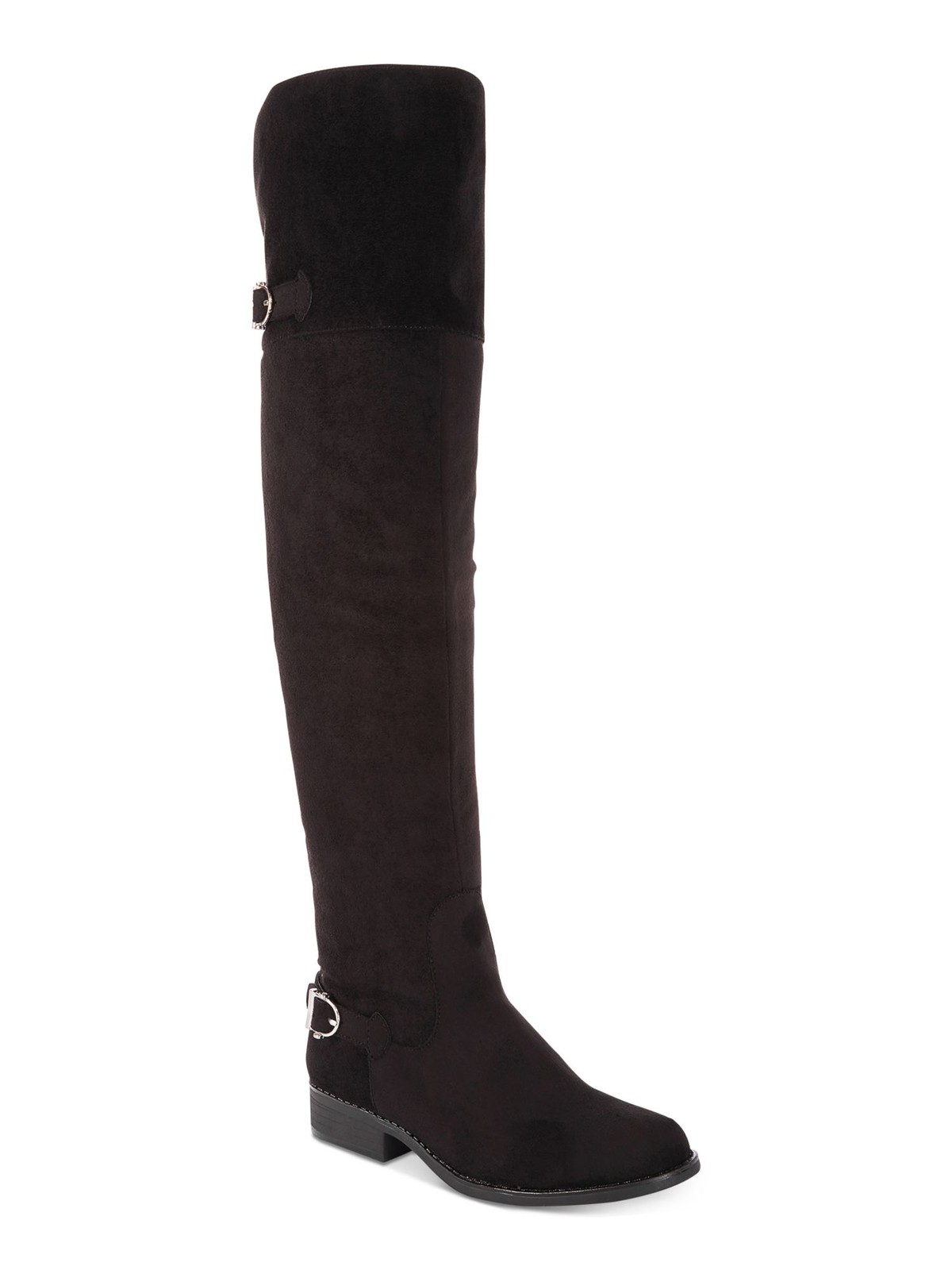 AMERICAN RAG Womens Black Adarra Round Toe Stacked Heel Zip-Up Riding Boot 6 4490₽