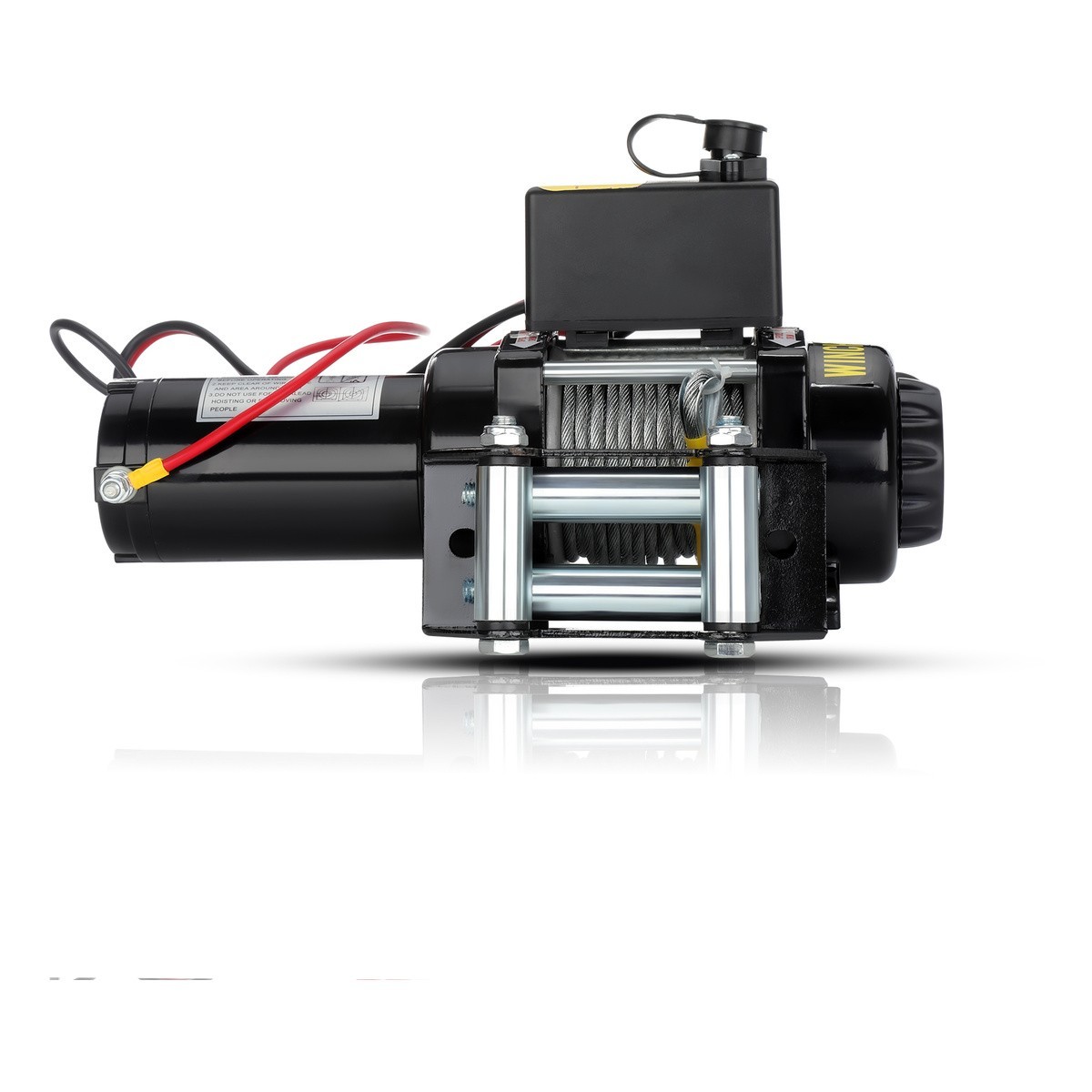 12V 4500lb/2041kg Car Electric Winch Fiber Rope With 2 Wireless Remote Controls - Image 7