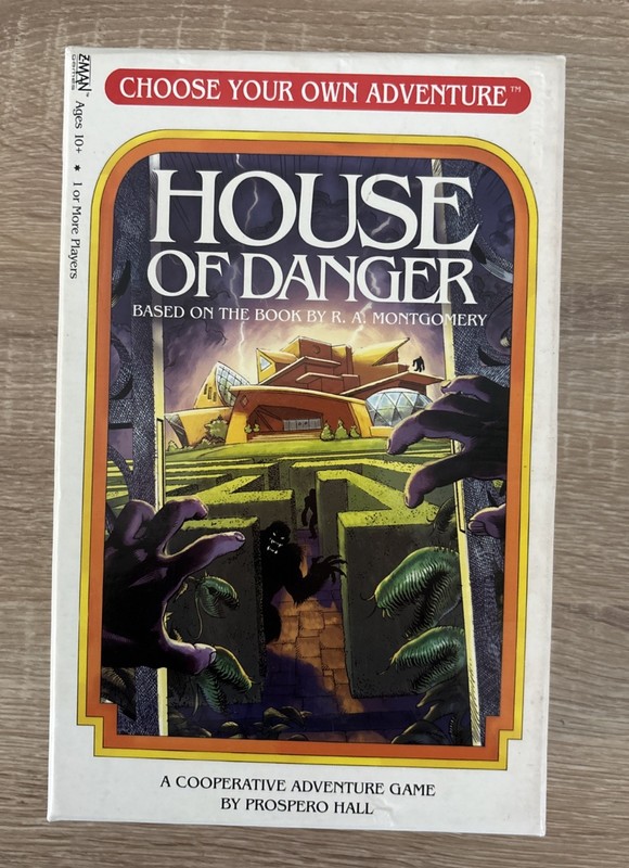 CHOOSE YOUR OWN ADVENTURE : HOUSE OF DANGER BOARD GAME - Z-MAN GAMES - COMPLETE