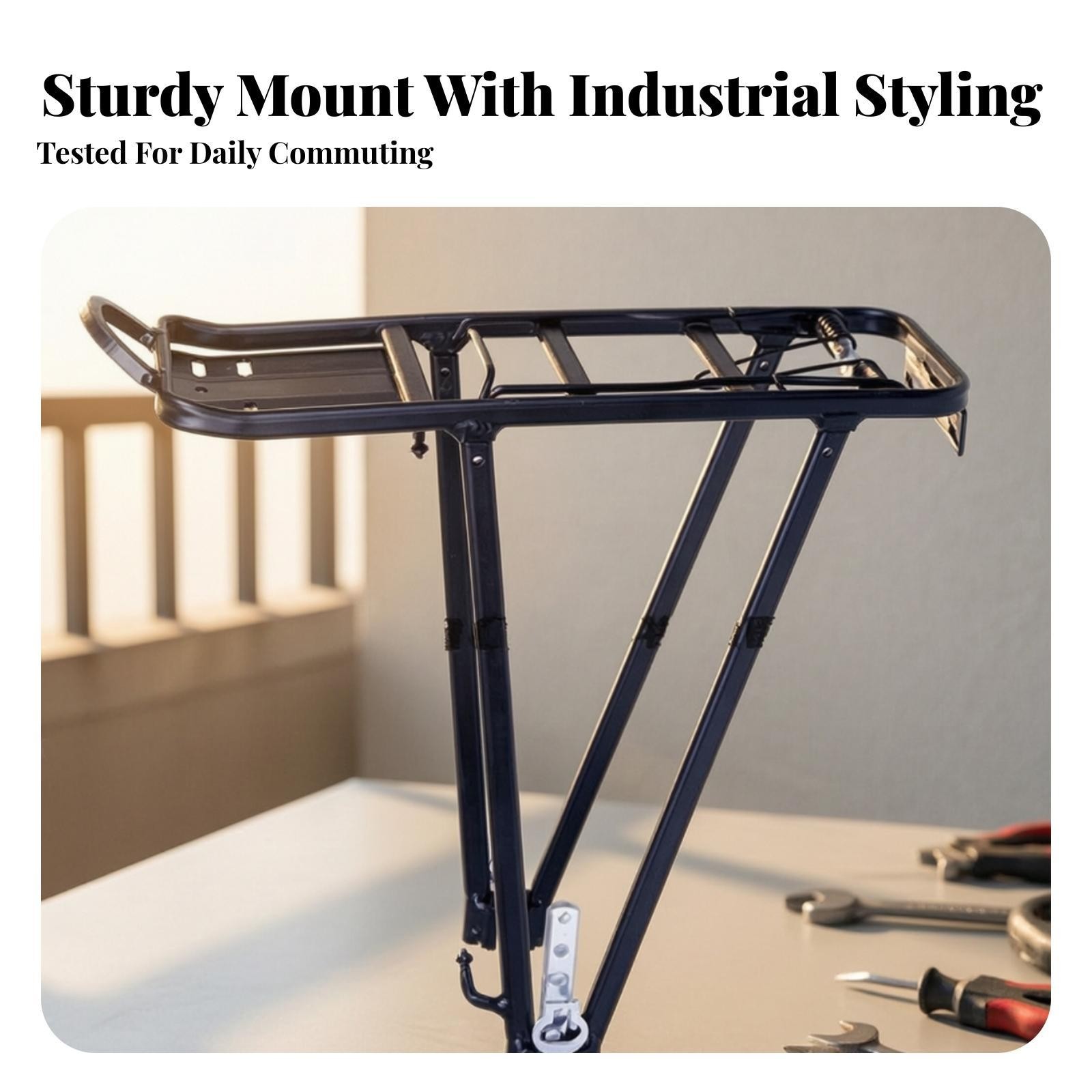 Alu Bike Rack Rear Cargo Rack Aluminum Alloy Rear Bike Rack Adjustable for Touring | eBay