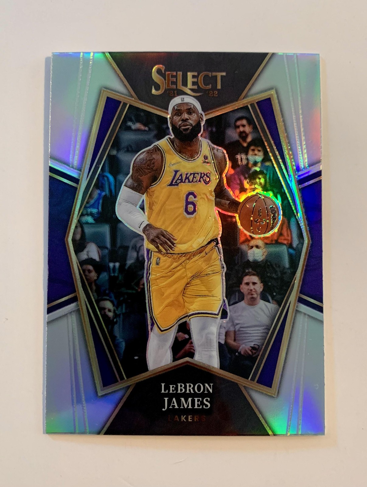 2021-22 Panini Select LeBron James Silver Prizm Parallel 195 Lakers