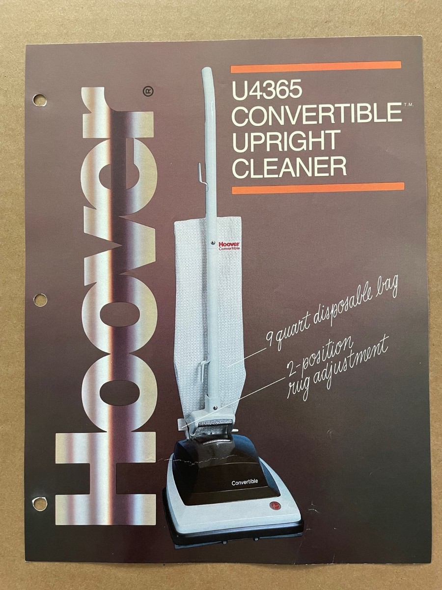 Vintage HOOVER CO N. Canton OH Brochure Pamphlet Vacuum Cleaner