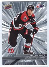2024-25 Upper Deck CHL STARS #322 Brayden Yager Silver Outburst
