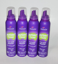 LOT 4 AUSSIE INSTANT VOLUME 24HR VOLUME MOUSSE 6 OZ