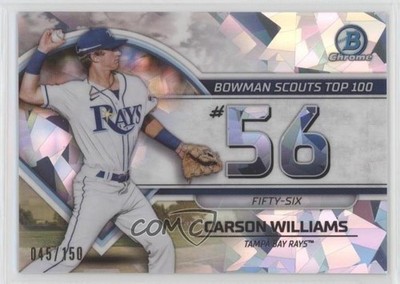2023 Bowman Scouts Top 100 Atomic Refractor 45/150 Carson Williams #BTP-56 1j2