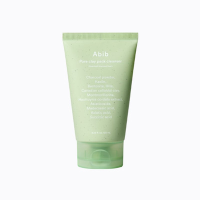 Abib Pore Clay Pack Cleanser Heartleaf Charcoal Foam 120ml (4.05oz)
