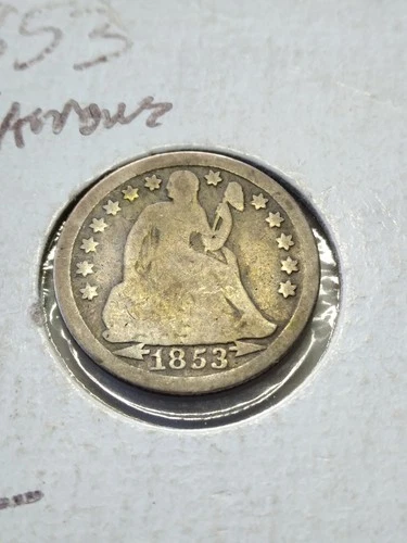 1853 10C Arrows Liberty Seated Dime