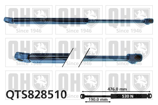 Boot Gas Strut fits KIA CARENS Mk4 2.0 2013 on G4NC Spring Lift Tailgate Rear QH