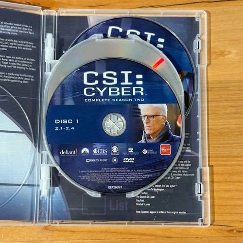 CSI: Cyber Season 1 and 2 DVD Crime Drama PAL 4 VGC - Picture 7 of 11