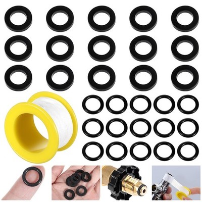 15 Pcs Propane Tank Gasket + 15 Pcs Rubber O Rings for All Soft Nose POL Fitt...