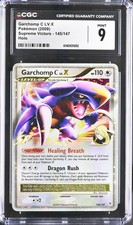 CGC 9 MINT Garchomp C LV.X 145/147 Supreme Victors Holo Pokemon Card on eBay