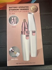 Facial Hair Remover for Women,Nose Hair Trimmer Rechargeable 2-1 Eyebrow Razor P