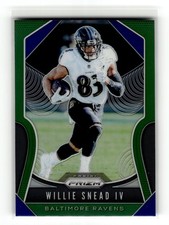 Willie Snead IV 2019 Panini Prizm #68 Baltimore Ravens Green