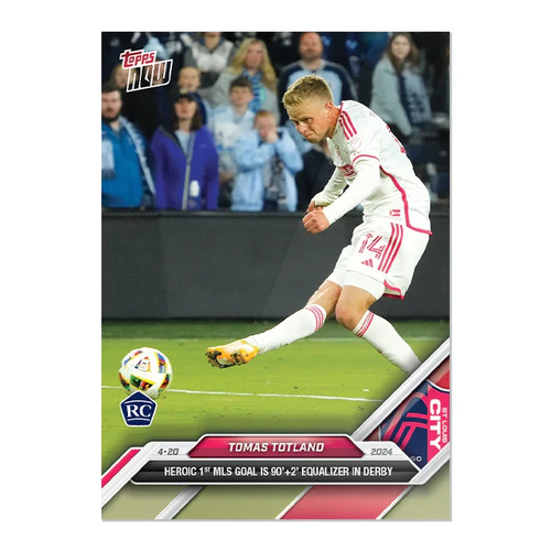 2024 Topps Now MLS 39 TOMAS TOTLAND ST LOUIS CITY FC ROOKIE RC