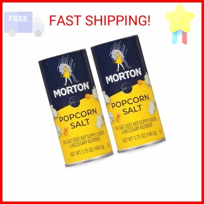 Morton Popcorn Salt, (3.75 oz), 2-Pack, Perfect for Popcorn & Seasoning