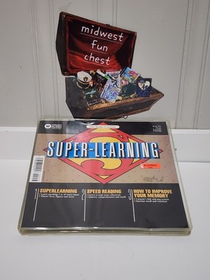 SUPER LEARNING Warner Audio Publishing Tape 3 Cassette Speed Reading Memory