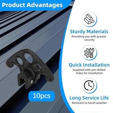 10x Snow Guards for Metal Roofs for Standing Seam Metal Roofing Block Breaks