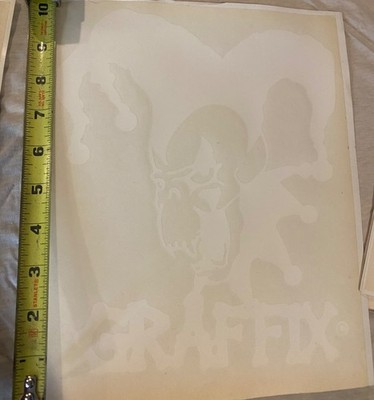 GRAFFIX Evil Jester decal 10'' white