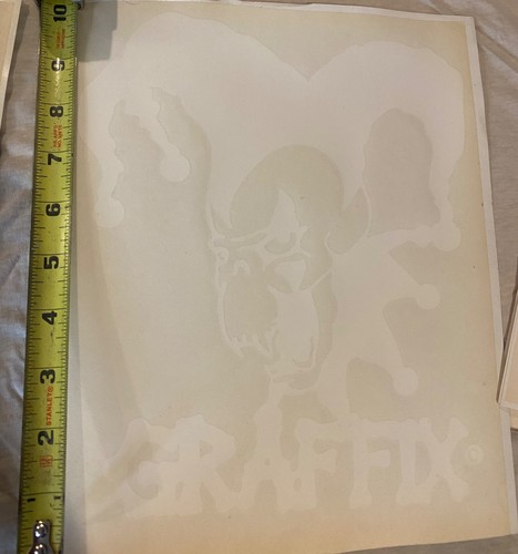 GRAFFIX Evil Jester decal 10" white