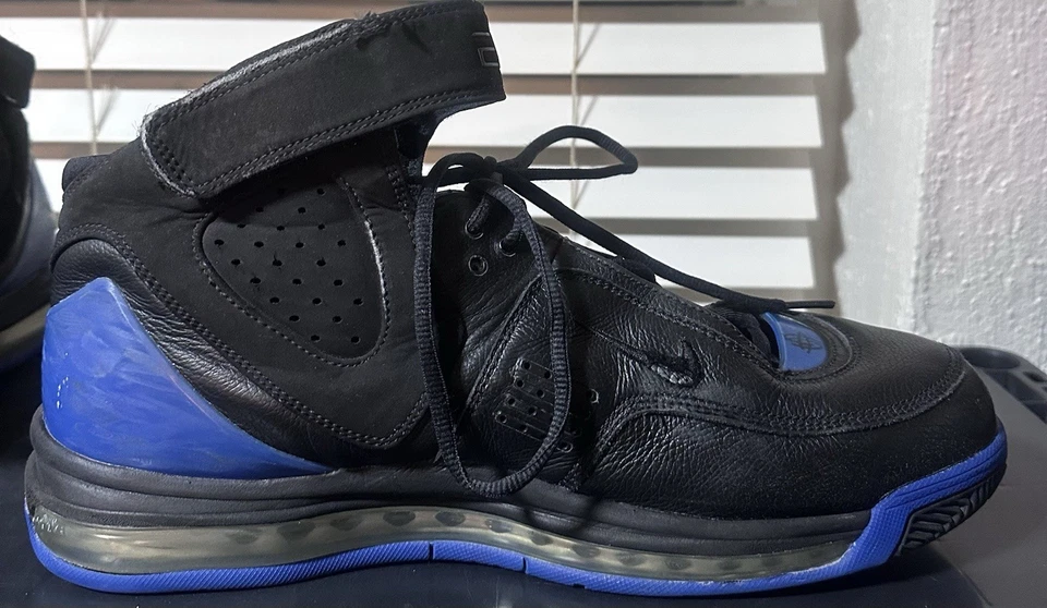 Camiseta alta Nike Air Max Elite negra azul para hombre 12,5 Foto 3 de 4