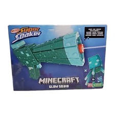 NERF Super Soaker Minecraft Glow Squid Water Blaster Gun - BRAND NEW