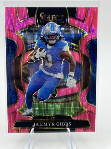 2025 Panini Select #71 Jahmyr Gibbs Pink Prizm Shock