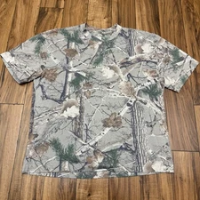 Hollister Shirt Mens XL Camo Heavyweight Boxy Fit Realtree Tee T-shirt