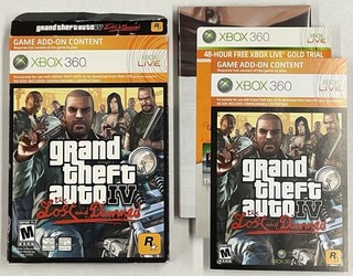GTA Grand Theft Auto IV The Lost and Damned DLC Box Inserts Poster Xbox 360