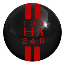 Black 2-18 Rally Shift Knob Mustang V6 Gt 05-10 W Red 5-speed Shift Pattern Black 2-18 Rally Shift Knob Mustang V6 Gt 05-10 W Red 5-speed Shift Pattern