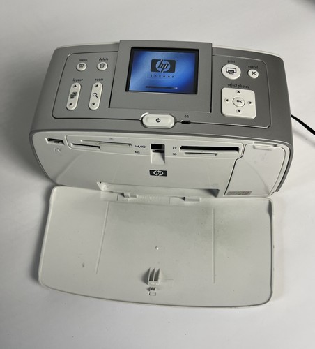 Impresora de inyección de tinta fotográfica HP Photosmart 385 compacta digital 4x6 Q6387L necesita carro de tinta - Imagen 2 de 10