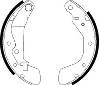 Hella Bremsbackensatz Hinterachse U.A. FüR Chevrolet, Daewoo, Opel