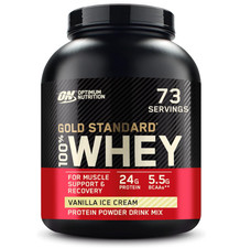 Optimum Nutrition Gold Standard 100% Whey Protein Vanilla Ice Cream, 5 lb 16.25 per gallon