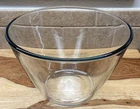 Vintage Anchor Hocking Heavy Clear Glass Mixing Bowl 4 Qt USA 10"x6"