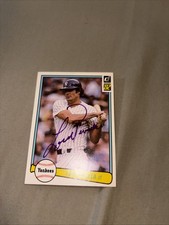 In Person On Card Auto 1982 Donruss Lou Piniella