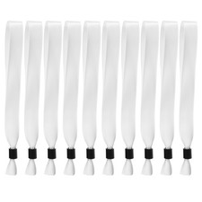 50Pcs Cloth Event Wristband Disposable Wrist Bands White 