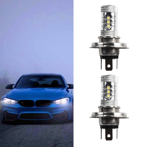 Hot Sale H4 Fog Lights LED Bulb Hi/Lo Lamp Motorcycle Set 6000K 7*4.5 Cm - Picture 7 of 12