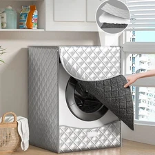 Waterproof Fleece Lined Washing Machine Cover Outdoor Protection Oxford Cloth