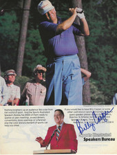 BILLY CASPER SIGNED AUTOGRAPHED 8x11 MAGAZINE PHOTO SI US OPEN PGA MASTERS HOF