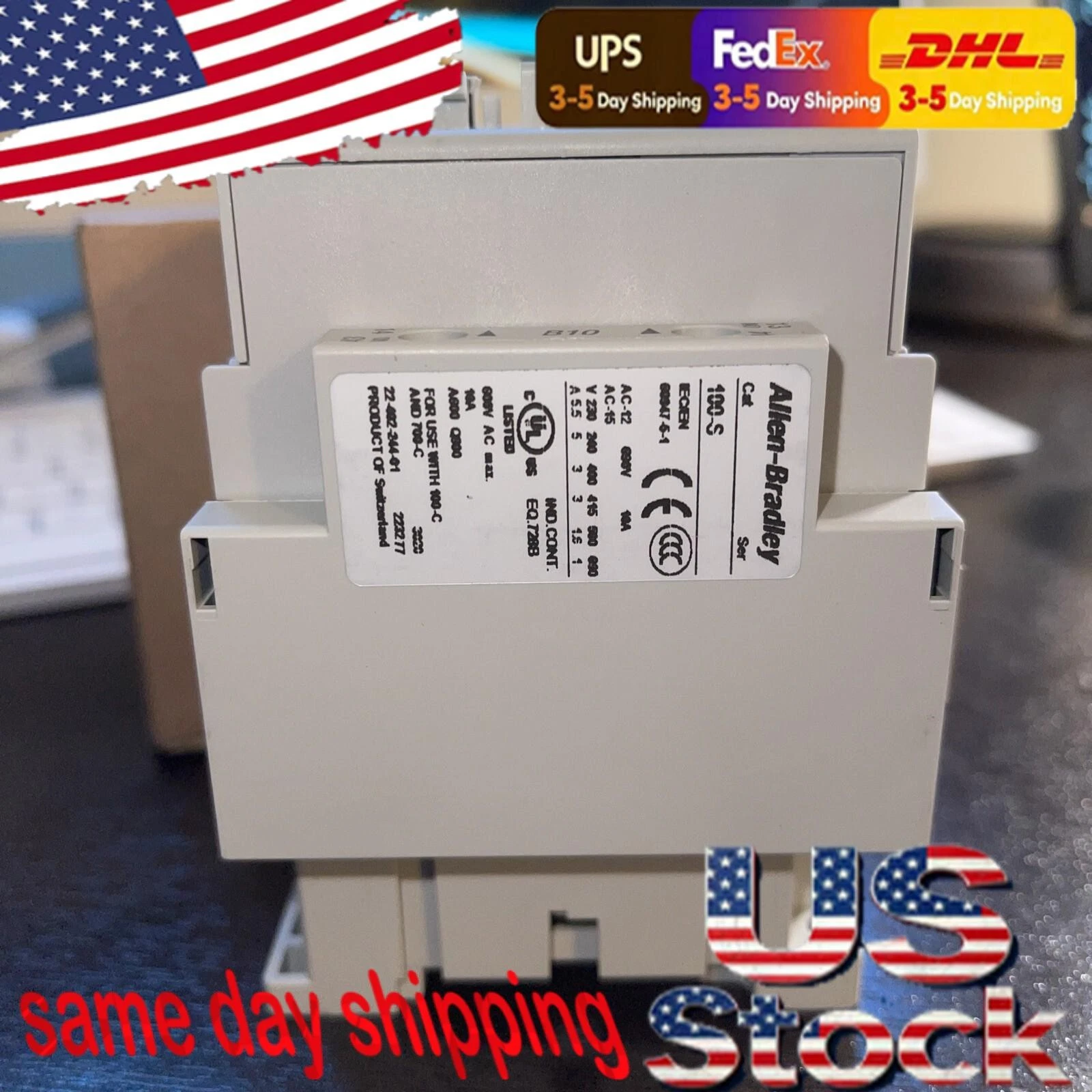 ALLEN BRADLEY. 100-C30D10. 120V CONTACTOR US Free Tax - thumbnail 2