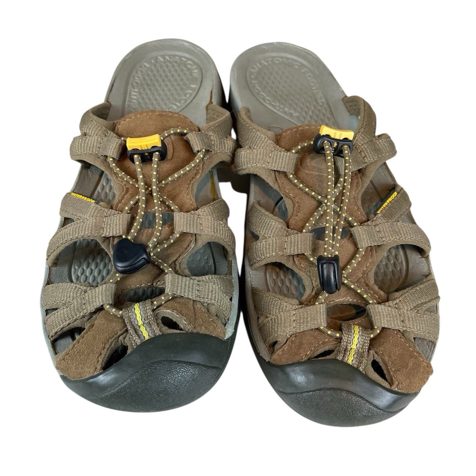 Sandali da trekking Keen Whisper donna EU 38 US 7 5 marroni elasticizzati antiscivolo impermeabili