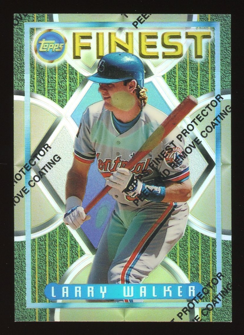 1995 Topps Finest Larry Walker #215 Refractor