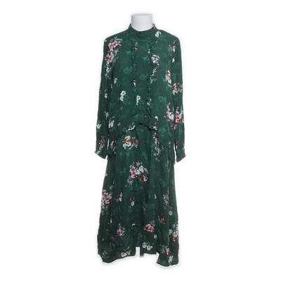 H&M, Kleid, Größe: 40, Grün/Mehrfarbig, Viskose, Blumen, Damen #ySI