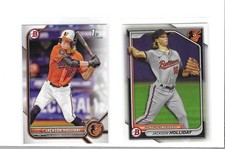 Jackson Holliday - 2022 1st Bowman & 2024 Bowman - RC - Orioles