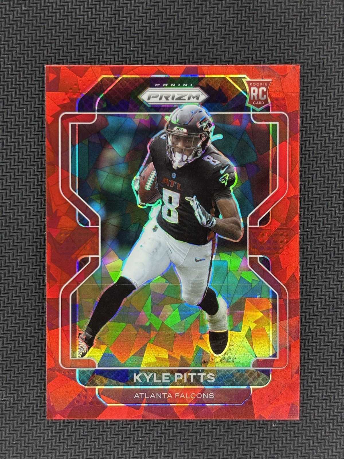 2021 Kyle Pitts Panini Prizm Rookie RC #341 Red Cracked Ice Falcons