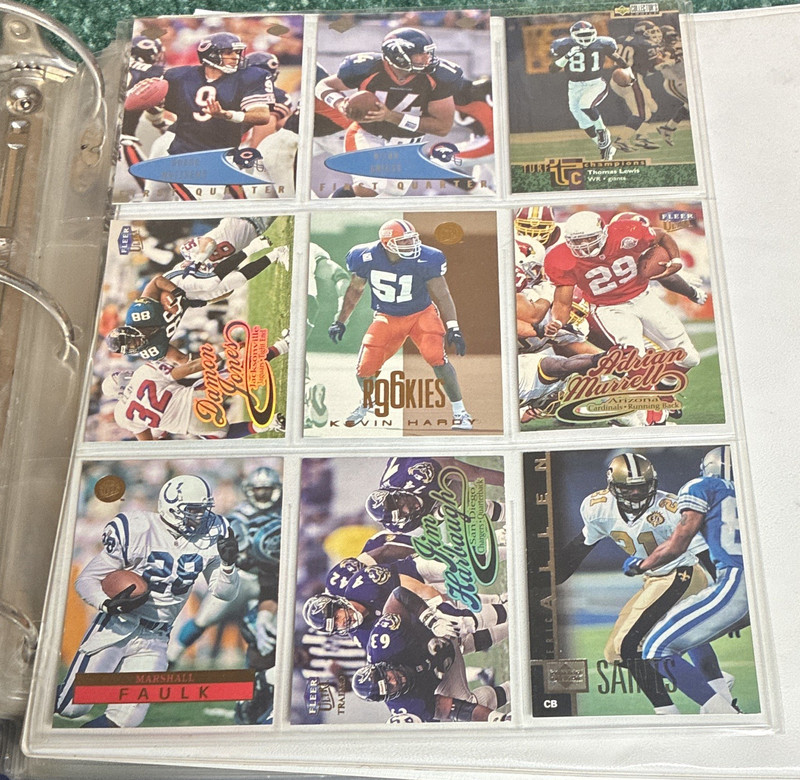 Fleer/Ultra 1992 NFL Football Card Lot (9) Dave Krieg Chris Warren RC