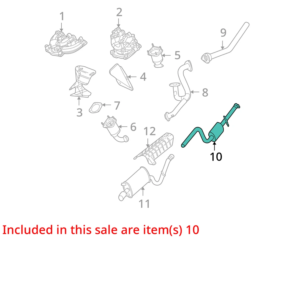 FITS 2001-2006 CHRYSLER SEBRING EXHAUST PIPE & RESONATOR 4764930AD - NEW OEM - Image 2 of 3